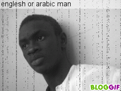 english or ara bic man
